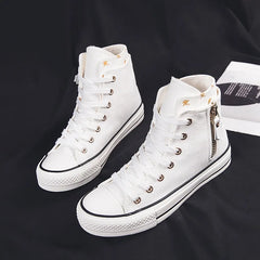 High-top Canvas Shoes