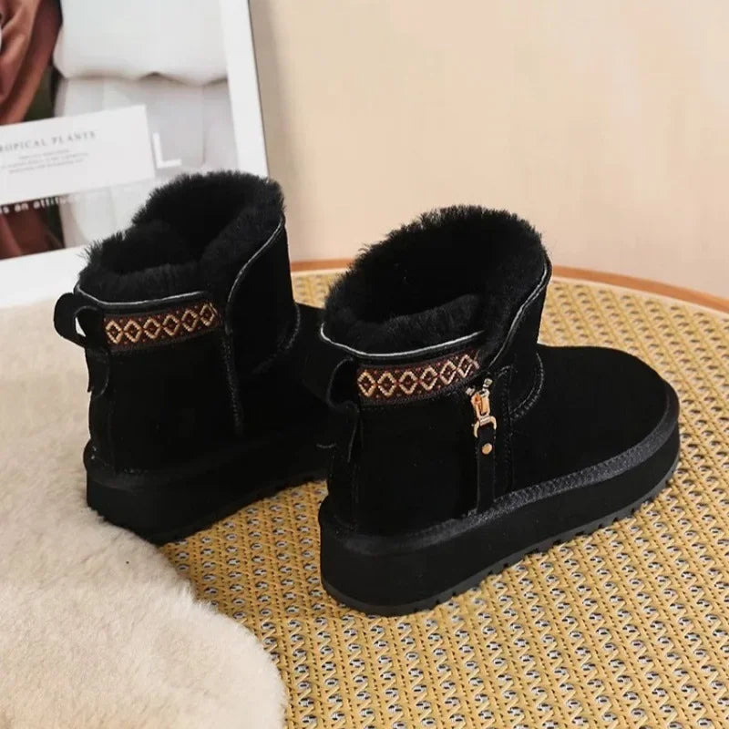 Imitation Wool Winter Snow Boots