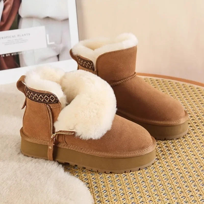Imitation Wool Winter Snow Boots