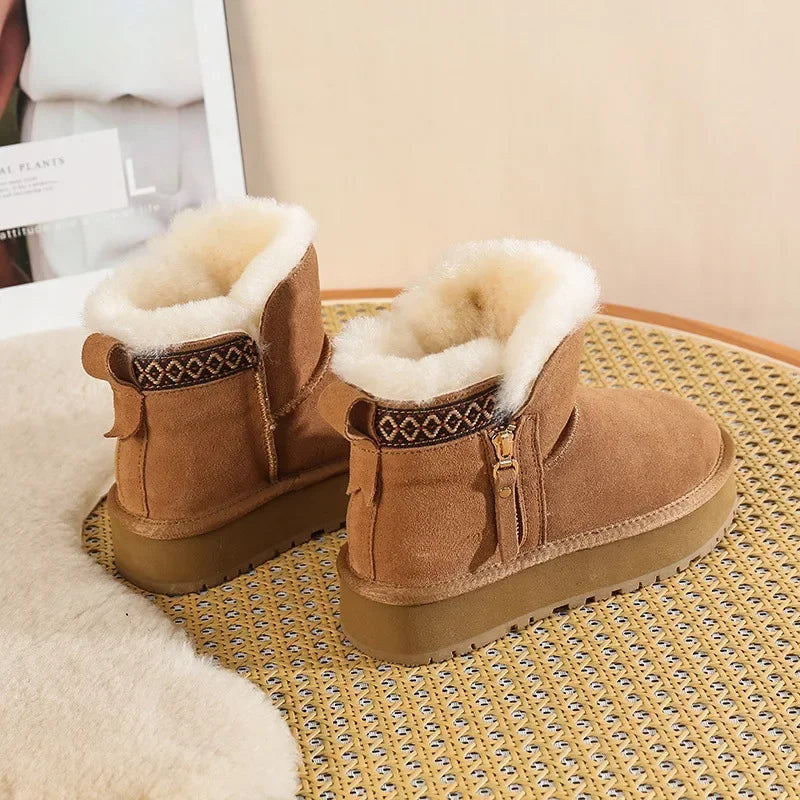 Imitation Wool Winter Snow Boots