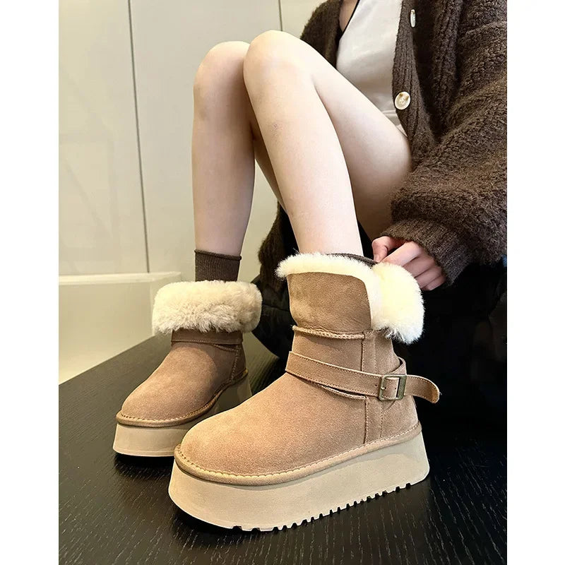 Imitation Wool Winter Snow Boots