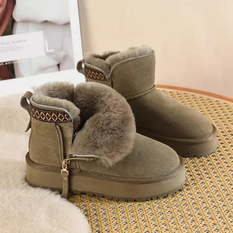 Imitation Wool Winter Snow Boots