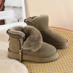Imitation Wool Winter Snow Boots