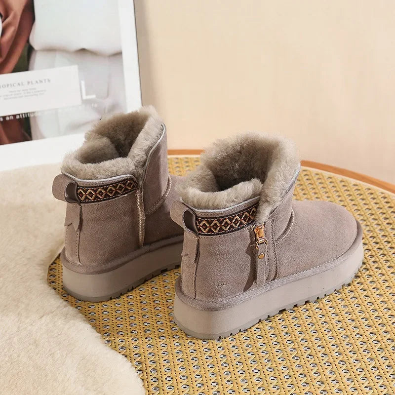 Imitation Wool Winter Snow Boots