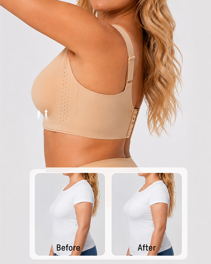 V Neck Wireless Seamless Comfort Bra