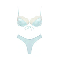 Lace Swimsuit Soild Bikini Swimsuit Separates Swimwear Swimsuitwear Underwire Bathing Suit