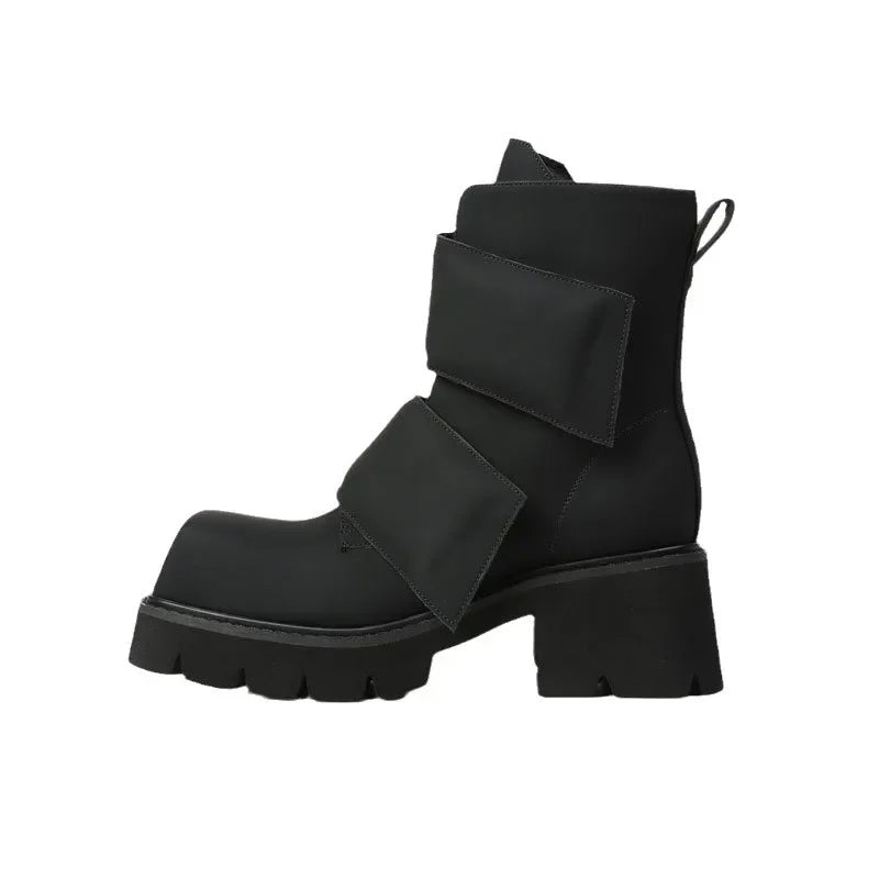 Ladies Platform Mid Boots