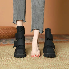 Ladies Platform Mid Boots