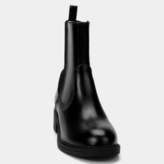 Luxury Designer Knit Leather Splicing Ankle Boots