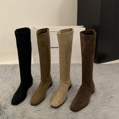 Luxury Designer Vintage Women Knee High Boots