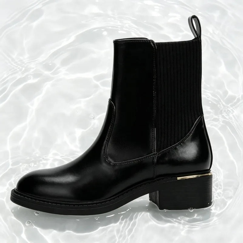 Luxury Metal Decoration Designer Ankle Boots