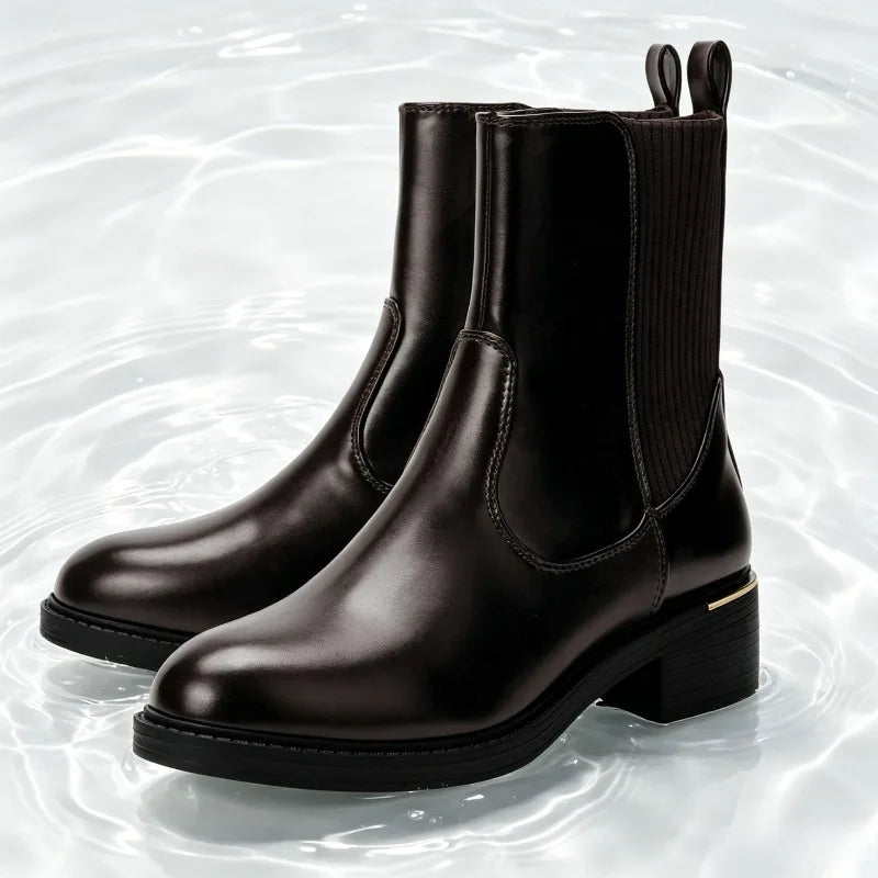 Luxury Metal Decoration Designer Ankle Boots