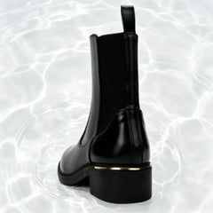 Luxury Metal Decoration Designer Ankle Boots