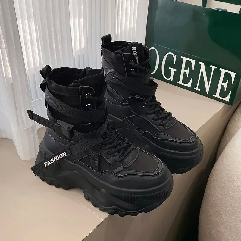 Luxury Platform Ankle Boots
