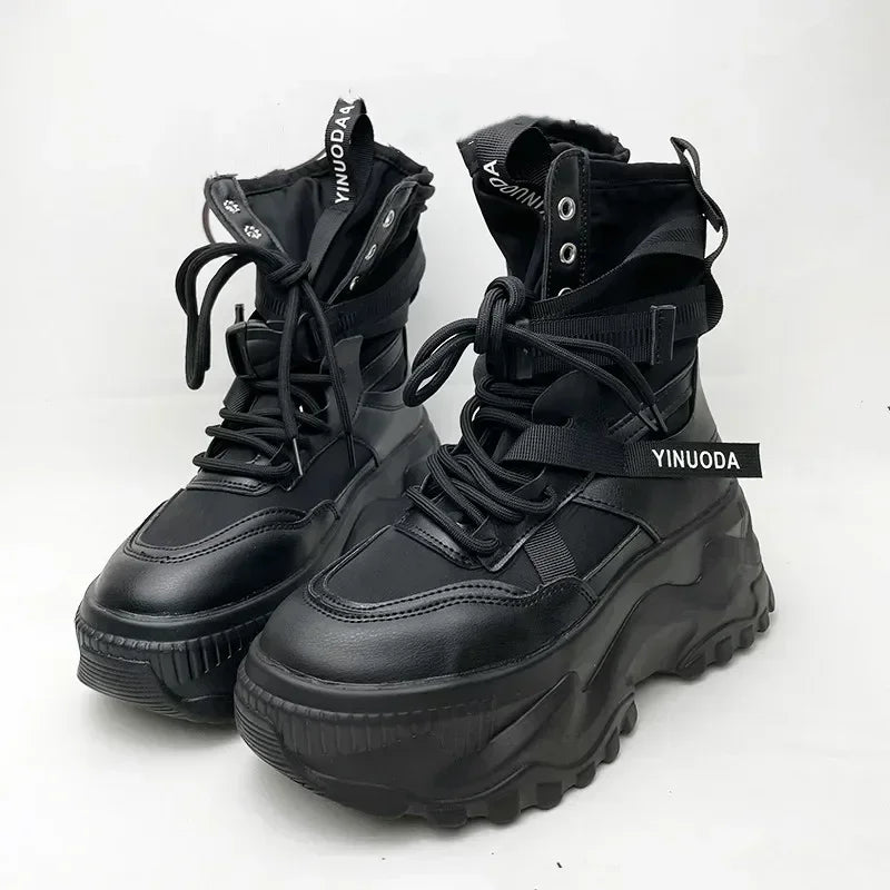Luxury Platform Ankle Boots