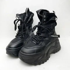 Luxury Platform Ankle Boots