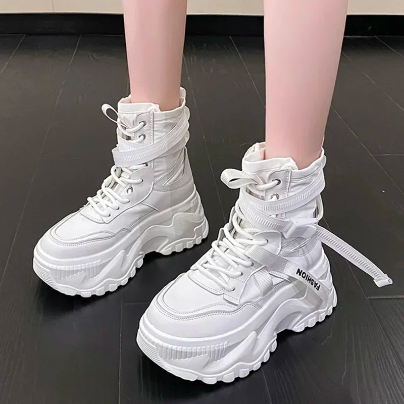 Luxury Platform Ankle Boots