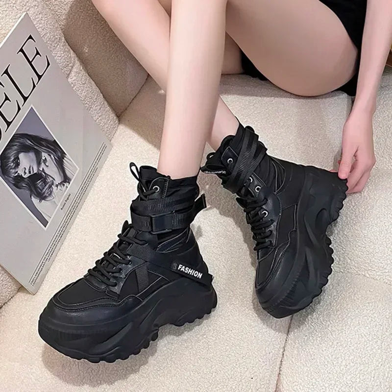 Luxury Platform Ankle Boots