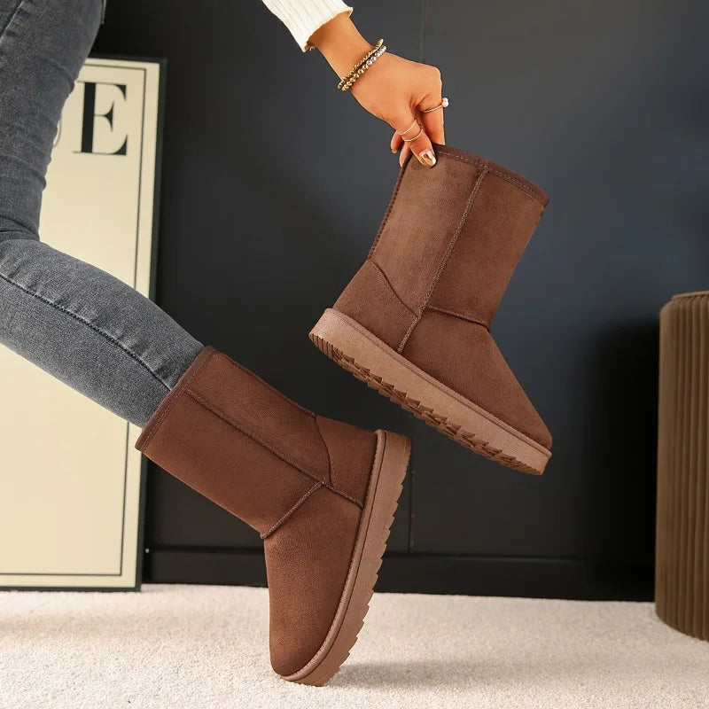 Mid Calf Snow Boots