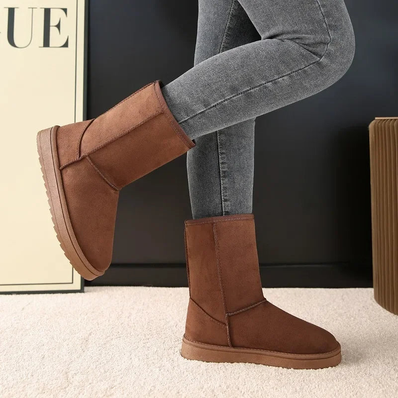 Mid Calf Snow Boots