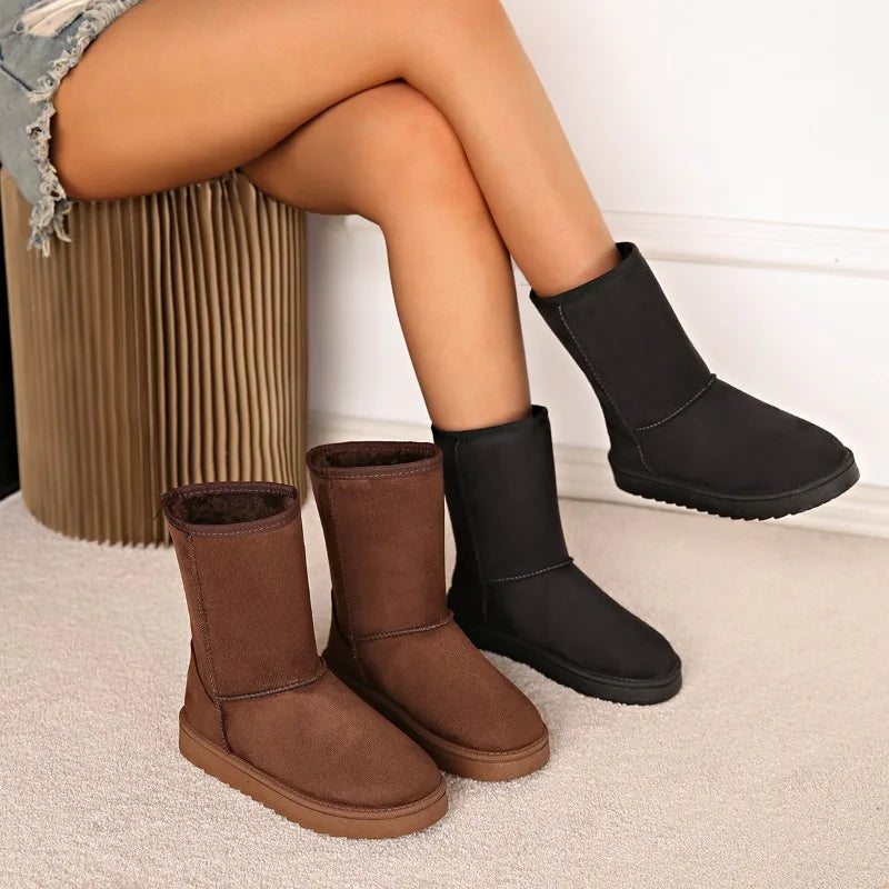 Mid Calf Snow Boots