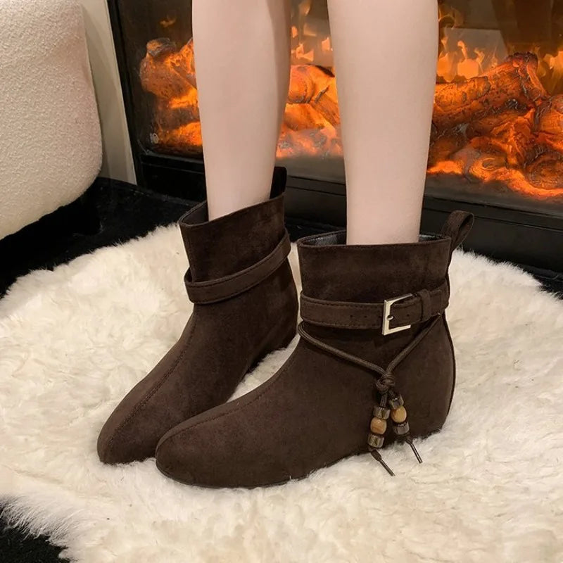 Mid Heeled Ankle Boots