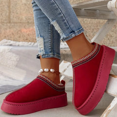 Suede Plush Warm Winter Chelsea Boots