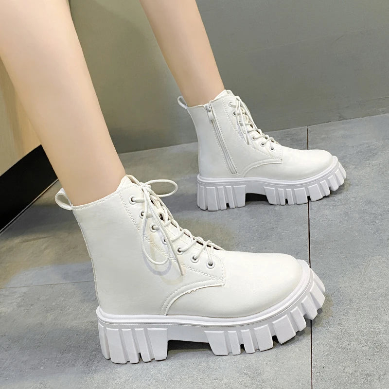 Autumn Women Casual Platform Boots