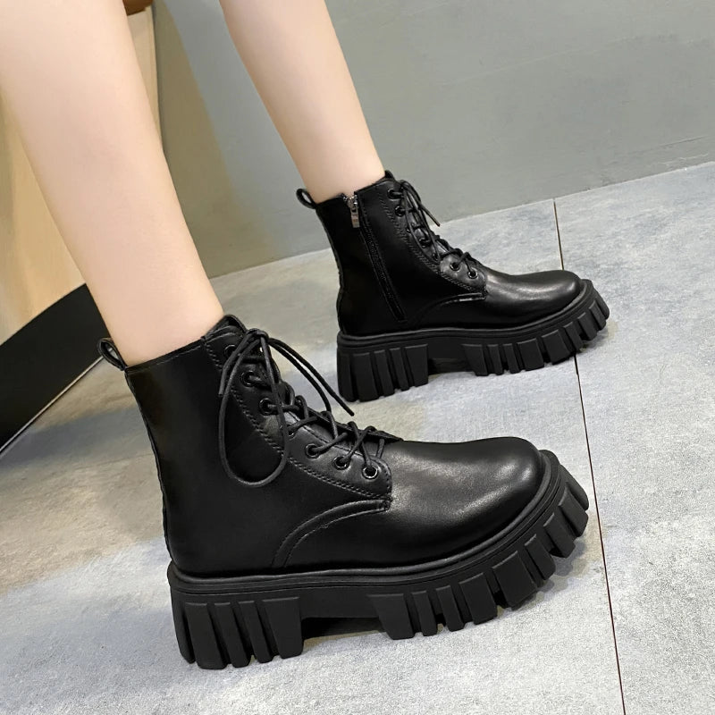 Autumn Women Casual Platform Boots