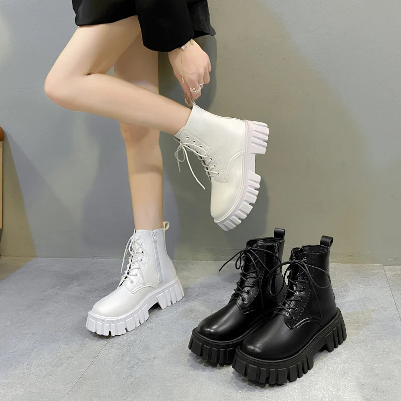 Autumn Women Casual Platform Boots