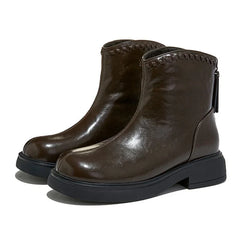Designer Genuine Leather Women's Ankle Boots