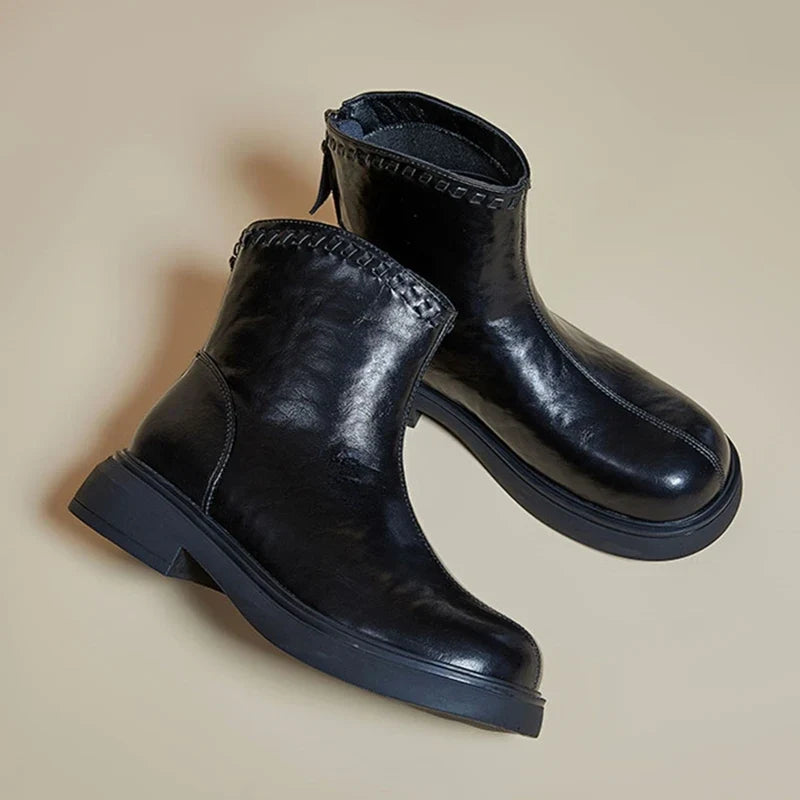 Designer Genuine Leather Women's Ankle Boots