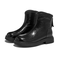 Designer Genuine Leather Women's Ankle Boots
