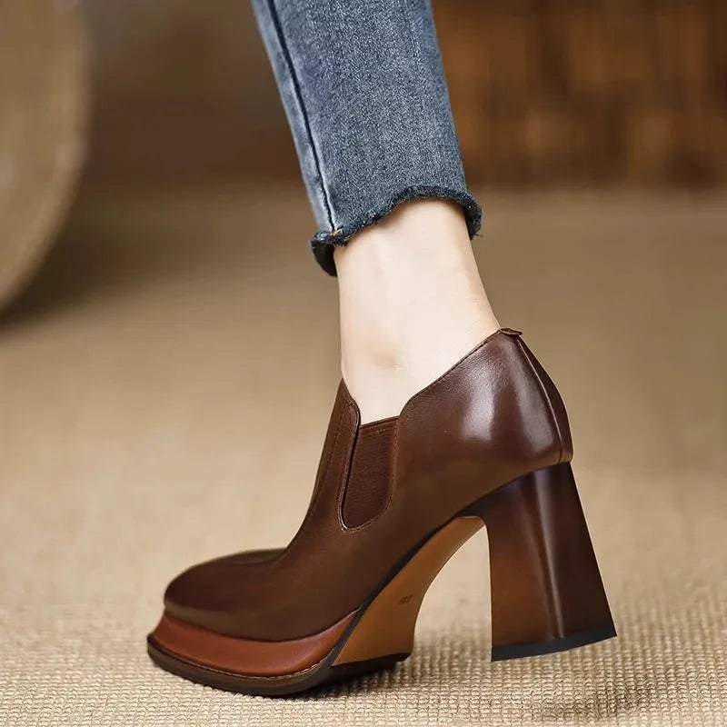 Designer Soft Leather Women Ankle Boots