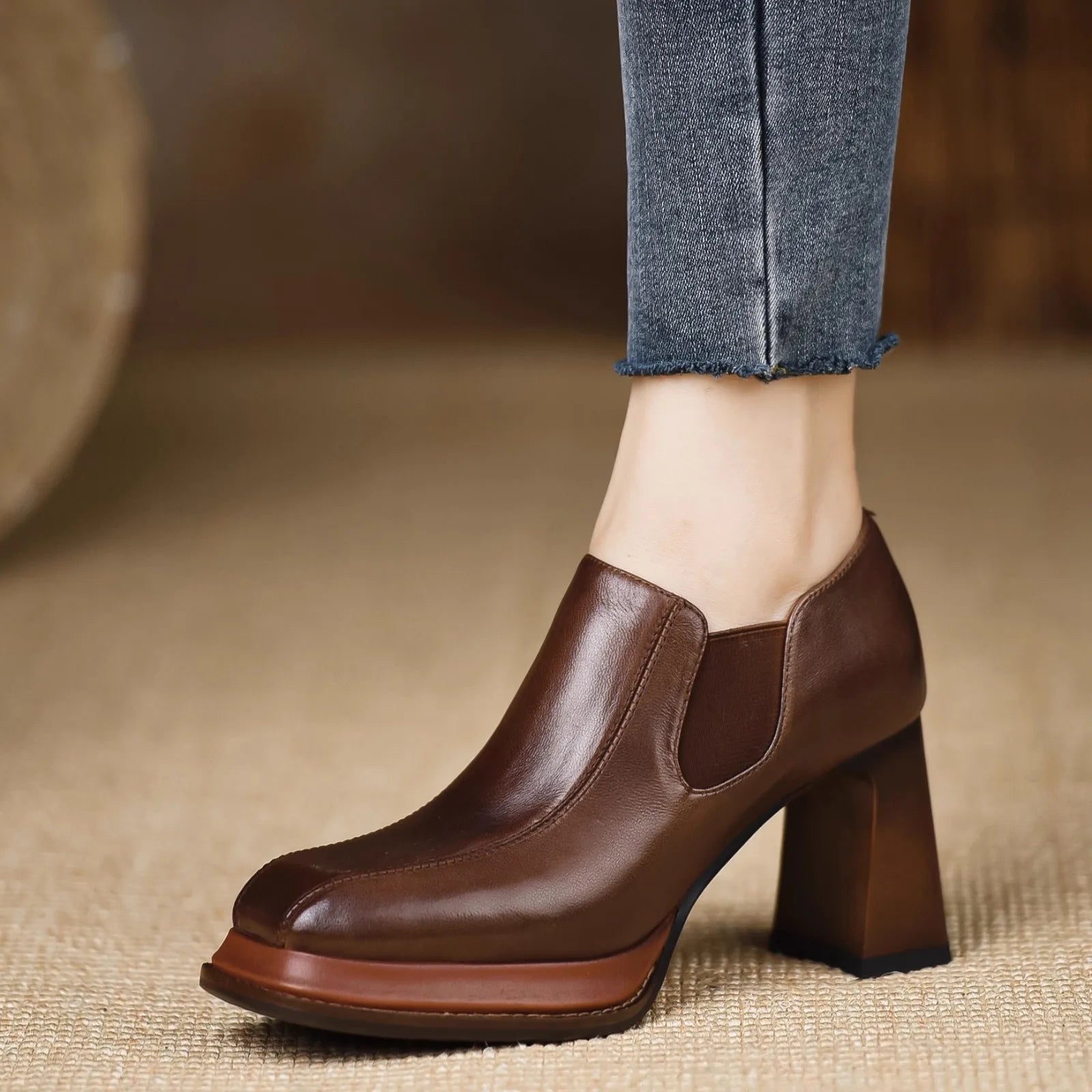Designer Soft Leather Women Ankle Boots