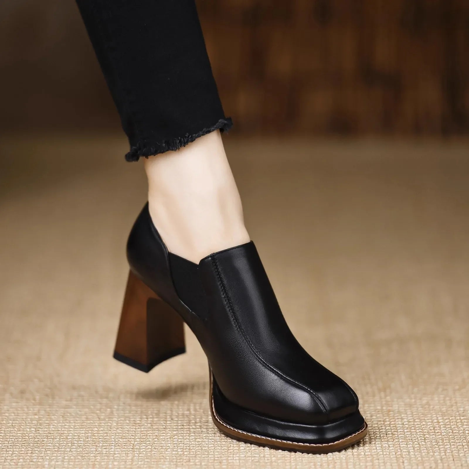 Designer Soft Leather Women Ankle Boots