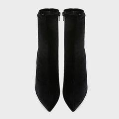 Designer Velvet Thin High Elastic Boots