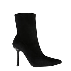 Designer Velvet Thin High Elastic Boots