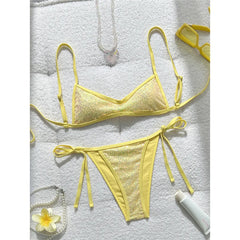 Shiny Sequins Bikini Two-pieces Bikini Set