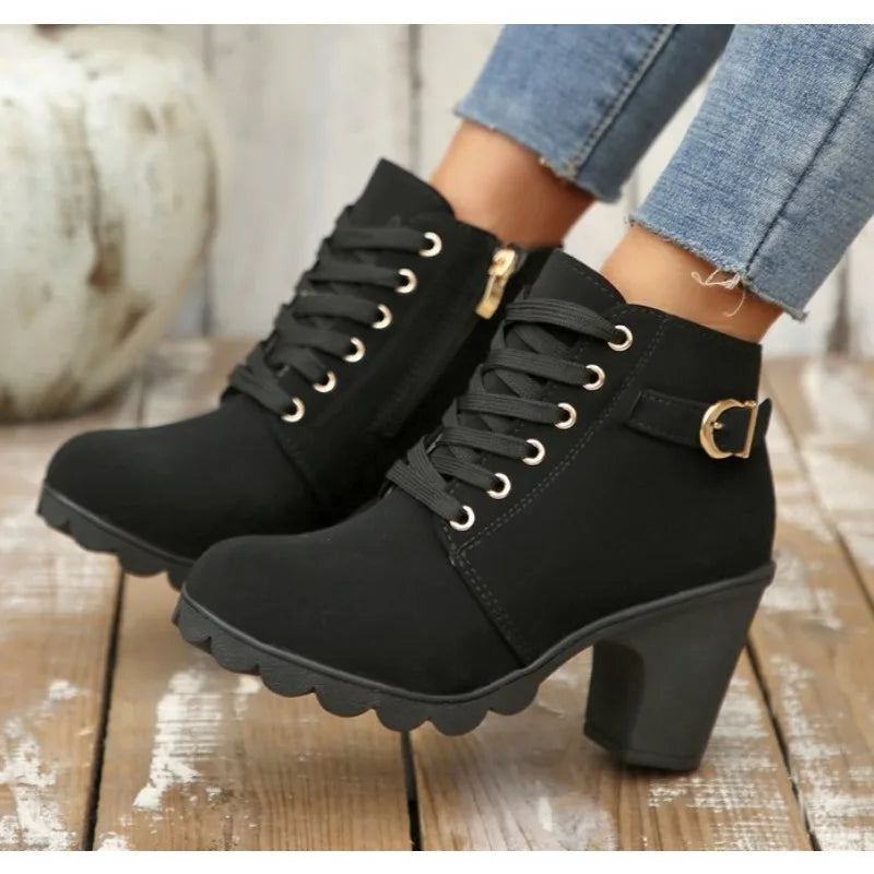 Spring Winter Versatile Women Boots