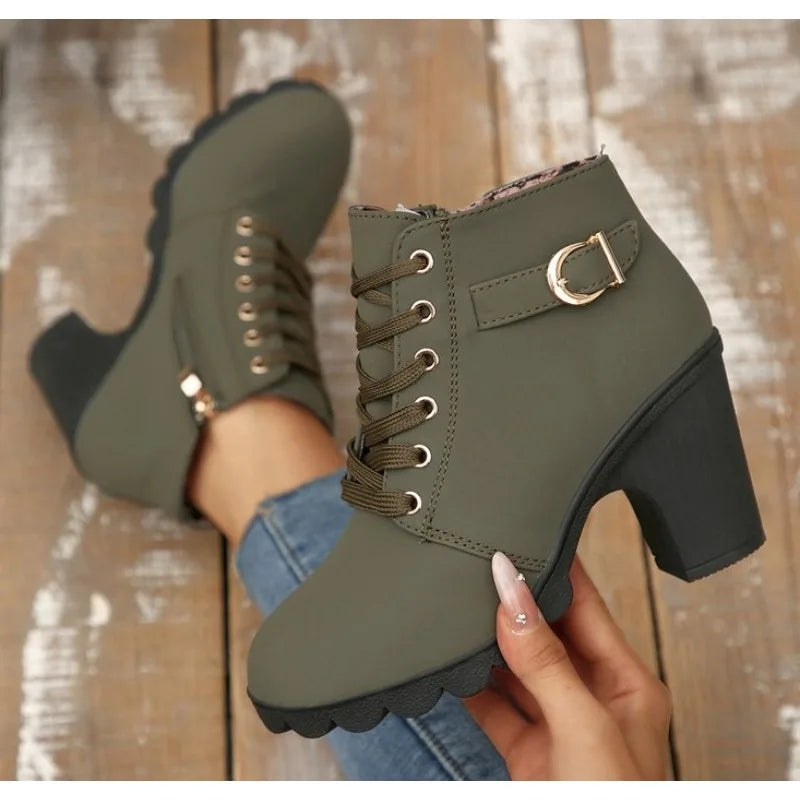 Spring Winter Versatile Women Boots
