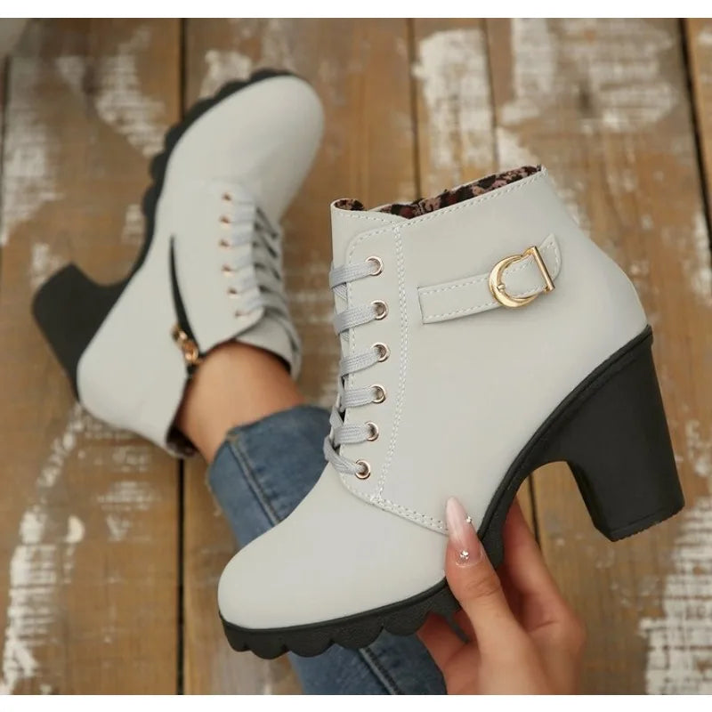Spring Winter Versatile Women Boots