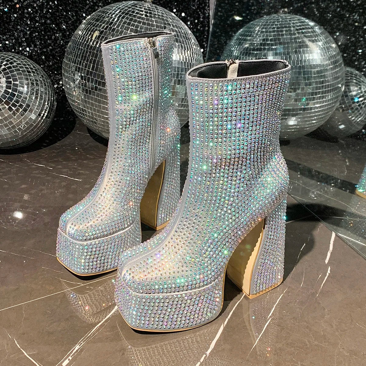 Thick Sole Winter Women's Ankle Boots