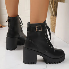 Women Winter Leather Women Winter Boots