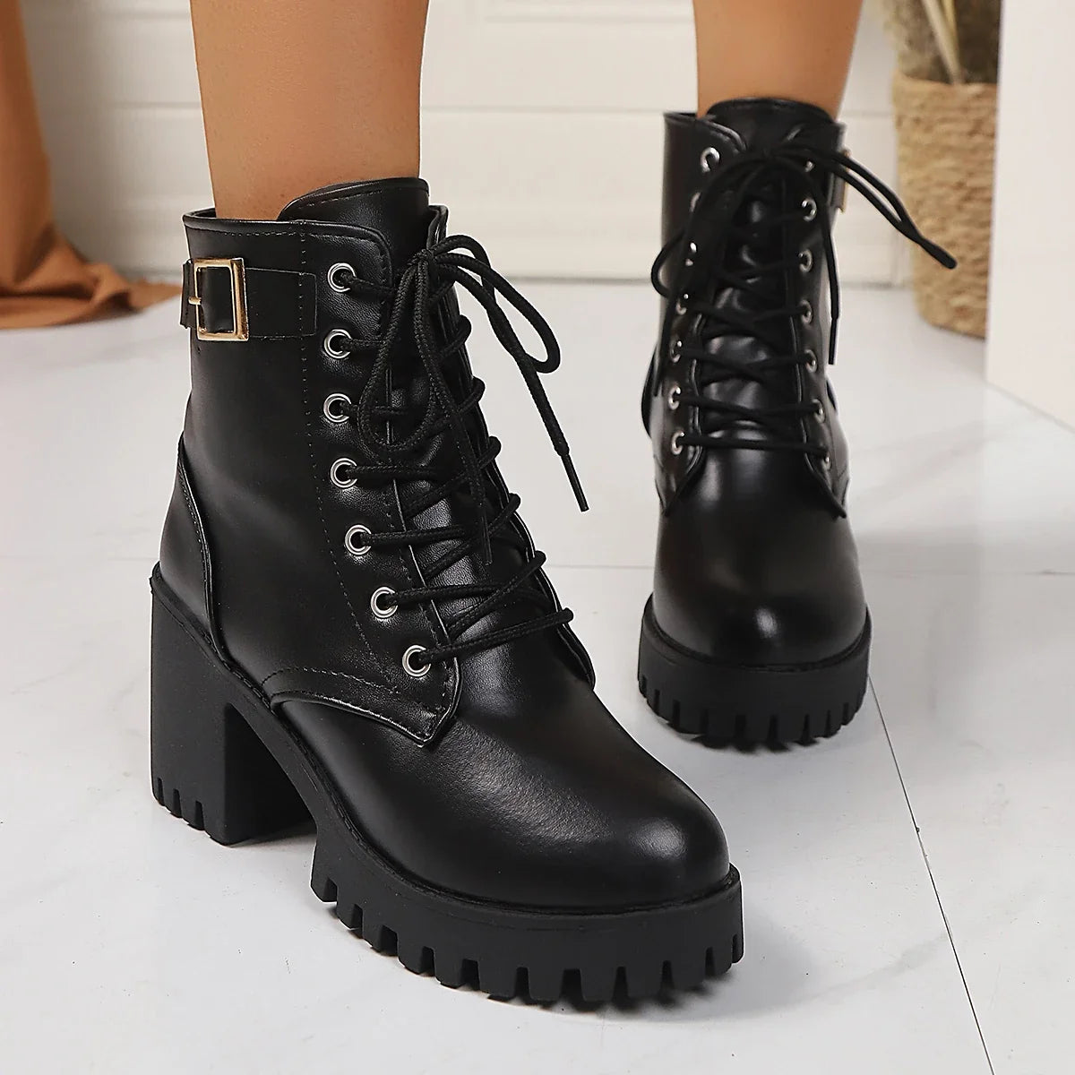 Women Winter Leather Women Winter Boots