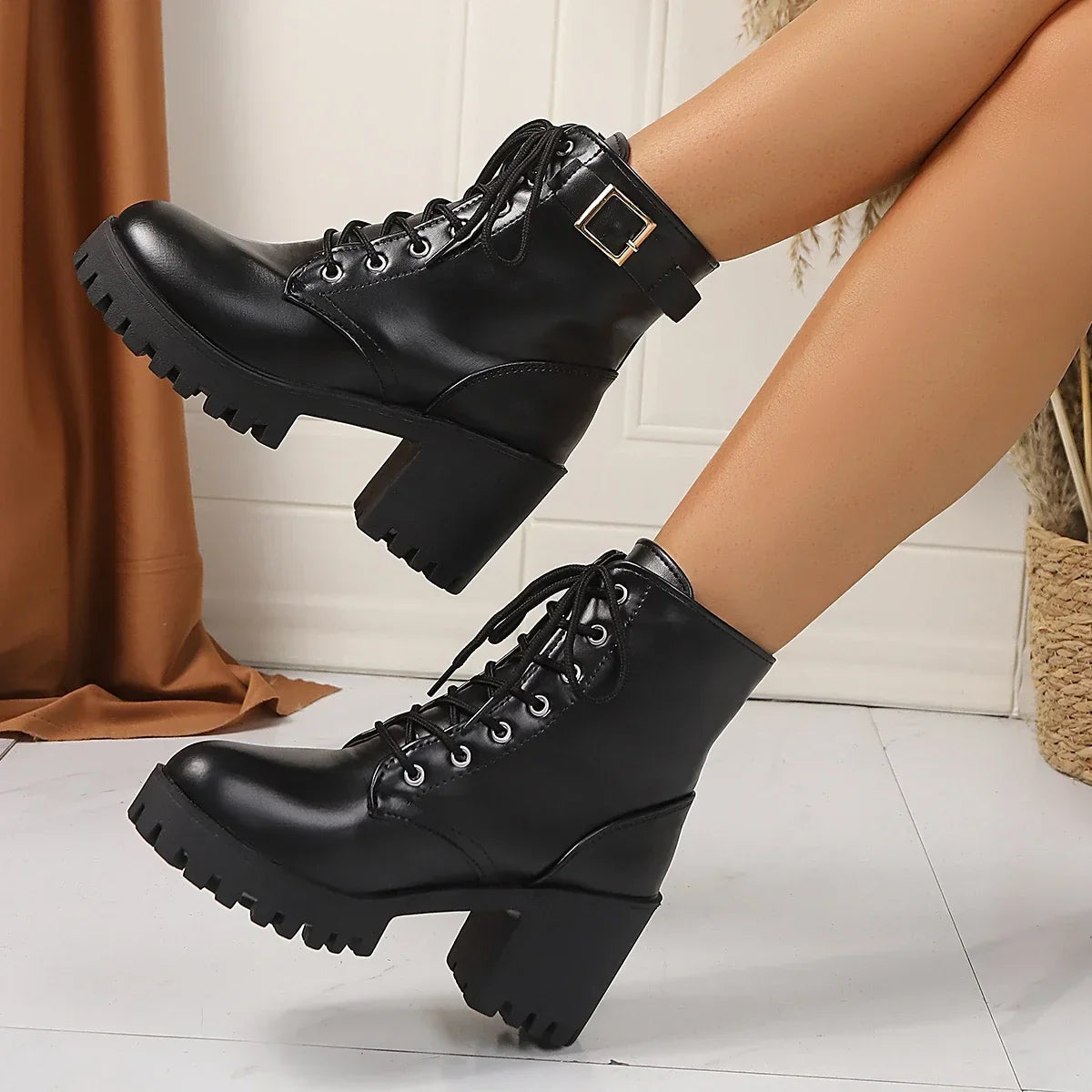 Women Winter Leather Women Winter Boots