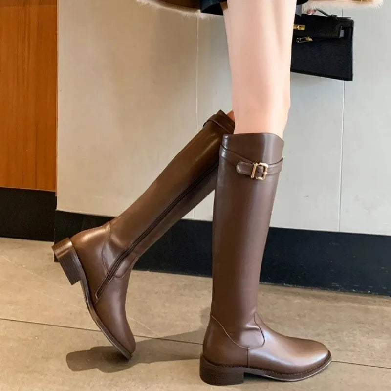 Women's Black Elegant with Low Heels Shoes
