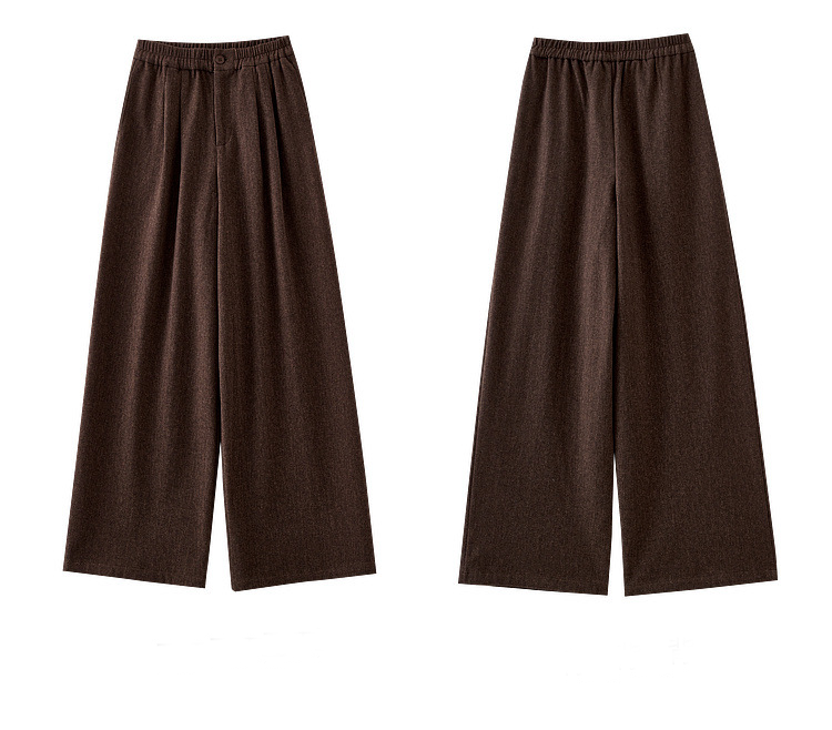 Herringbone Three-Piece Set â€?Vest, Blouse & Wide-Leg Pants