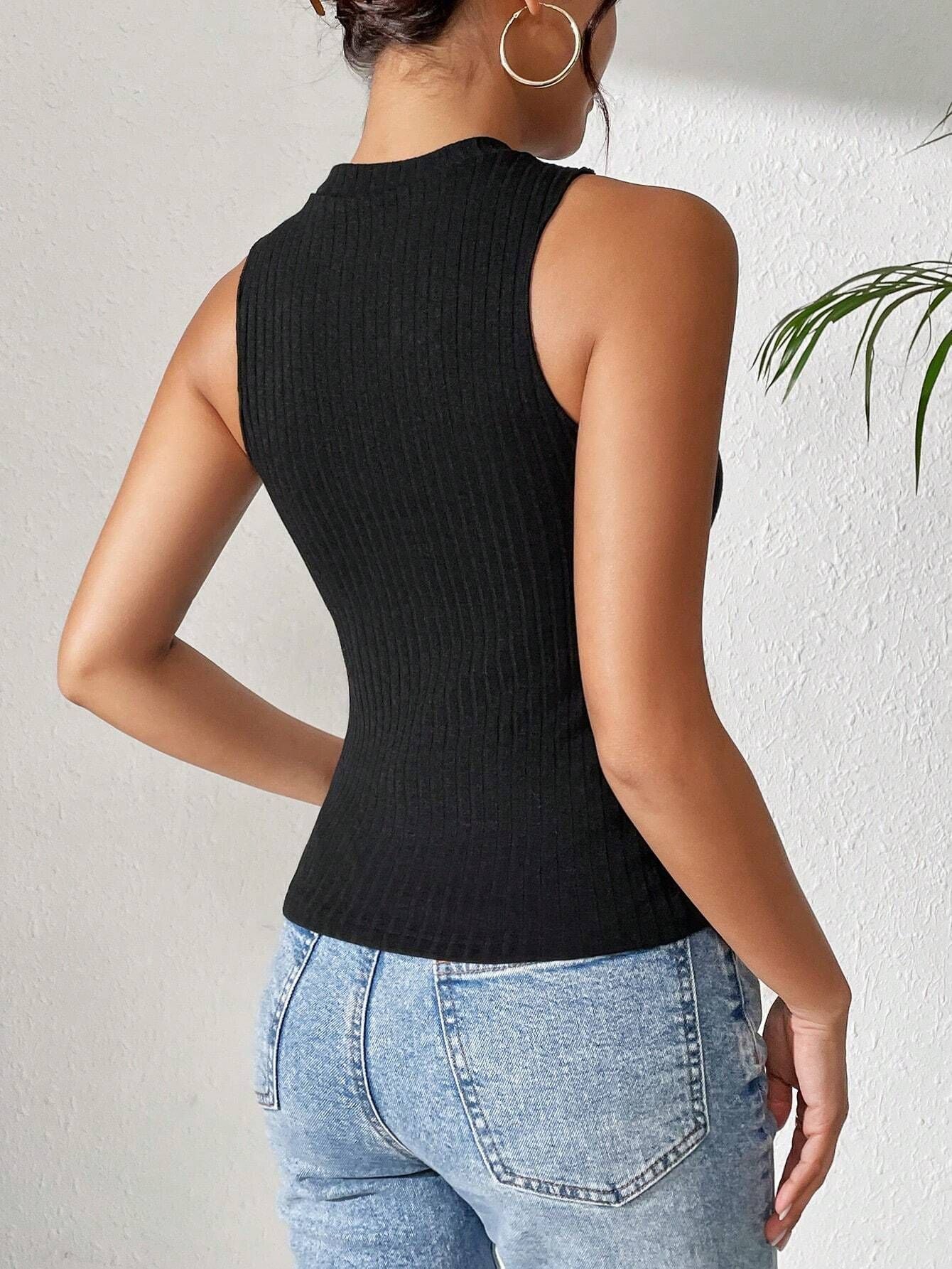Pleated Knit Twist-Front Top