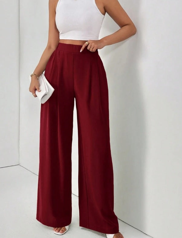 Pocketed Wide-Leg Pants